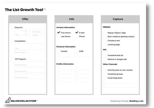 The List Growth Tool